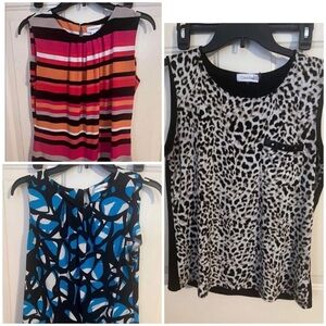 GUC 3 top Calvin Klein Women's Sleeveless Blouse
